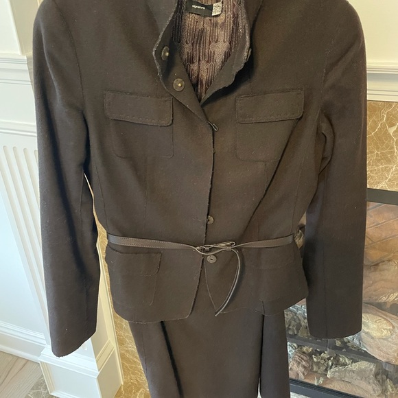 Saks Fifth Avenue - wool jacket and skirt suit - Picture 2 of 2